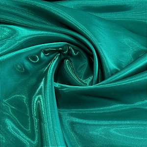TECIDO ZIBELINE CRYSTAL | 100% Poliéster - 1,50m | VERDE ESMERALDA