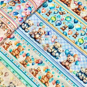 TRICOLINE BAHAMAS DIGITAL PREMIUM | 0,55cm X 1,50m - 100% Algodão | Des: 9012 E030