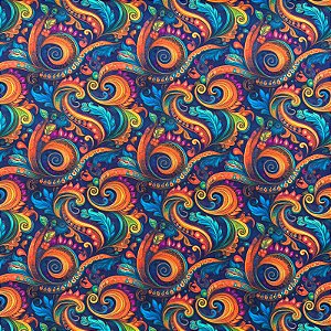 TRICOLINE BAHAMAS DIGITAL PREMIUM | 0,50cm X 1,50m - 100% Algodão | Des: 9017 E526