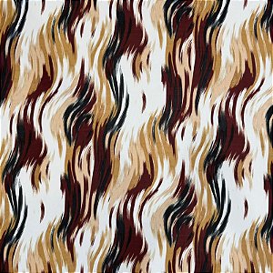 TECIDO DE MALHA LIGANETE | 1m X 1,50m | Est: Manchado Marrom