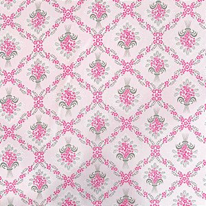 TECIDO OXFORD ESTAMPADO | 1,50L | Floral Rosa