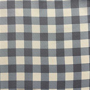 TECIDO OXFORD ESTAMPADO | 1,50L | XADREZ CINZA / BEGE