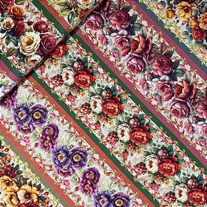 TRICOLINE BARRADA DIGITAL | 0,55cm X 1,50m - 100% Algodão | Sara 3359