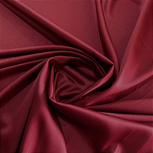 TECIDO CREPE AMANDA | 100% Poliés - 1,50m | Bordo Escarlate