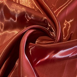 TECIDO ZIBELINE CRYSTAL | 100% Poliéster - 1,50m | Laranja Escuro