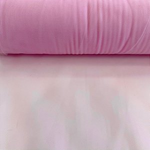 TULE TRADICIONAL | 2,40m - 100% Poliés | Rosa 02