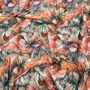 TULE COM ELASTANO ROMANCE DIGITAL | 1,60m | Marmorizado Colorido 11