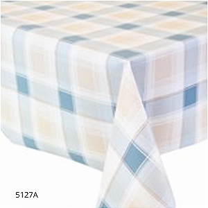 TOALHA DE MESA PLÁSTICO TÉRMICO | 1m X 1,37m | XADREZ BEGE VERDE 5127A