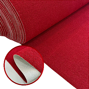CARPETE PASSADEIRA ANTIDERRAPANTE PREMIUM | 0,50cm X 1m Largura | Vermelho