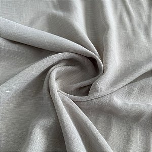TECIDO VOIL FLAME BORA BORA | 3m - 100% Poliés | Cinza
