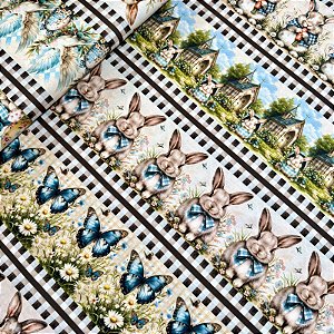 TRICOLINE BARRADA DIGITAL PÁSCOA | 0,55cm X 1,50m | Páscoa Xadrez 2569