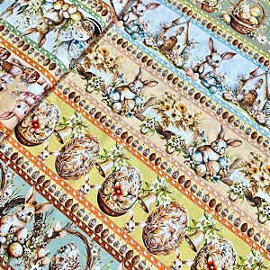 TRICOLINE BARRADA DIGITAL PÁSCOA | 0,55cm X 1,50m | Páscoa Tons de Bege 3610