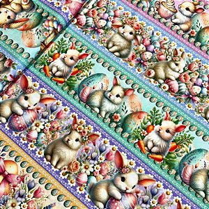 TRICOLINE BARRADA DIGITAL PÁSCOA | 0,55cm X 1,50m | Páscoa Colorida 2 - 3313