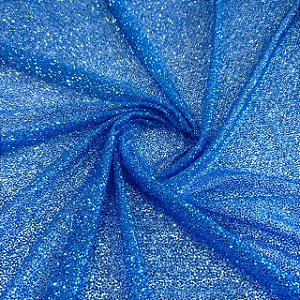 TECIDO TULE EXPLOSÃO C/GLITTER | 1,40m | Azul Serenity