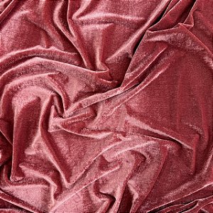 VELUDO MOLHADO ALEMÃO COM BRILHO CRISTAL | 1m X 1,50m | Tomate Seco
