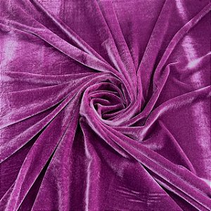 VELUDO MOLHADO ALEMÃO COM BRILHO CRISTAL | 1m X 1,50m | Roxo Uva