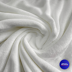 Tecido Fleece Liso Premium – Super Macio e Quentinho | 1m X 1,60m | Off White 102