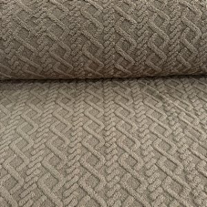 FLEECE JACQUARD TRICOT | 2,40m | BEGE CAFÉ