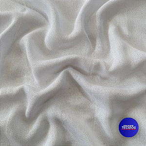 Tecido Fralda 100% Algodão | 0,70cm X 0,70cm | Branco