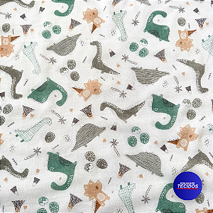 Tecido Fralda Dupla Bambini 100% Algodão | 0,70cm X 0,70cm | 024