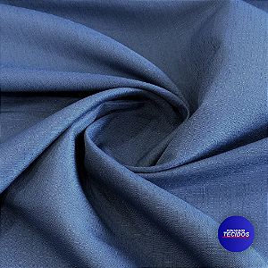 Tecido Oxford Slub Linho Flame | 3m - 100% Poliéster | Marinho