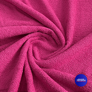 Tecido Atoalhado Felpudo 100% Algodão – Alta Absorção e Maciez - 0,50cm X 1,40m - ROSA  BUBBLE