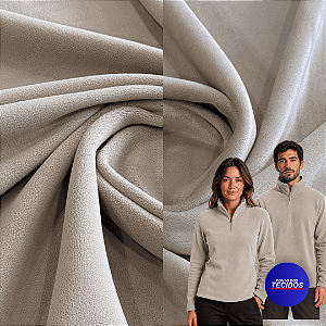 Tecido Malha Térmica Fleece Alpine Premium | 1,65m | Bege