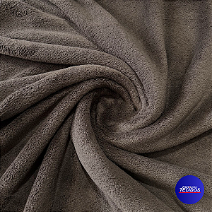 Tecido Fleece Liso Premium – Super Macio e Quentinho | 1m X 1,60m | Marrom 293