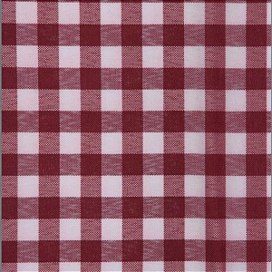 Tecido Xadrez de Poliéster | 1,40m - 1cm x 1cm | Vinho