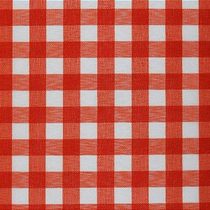 Tecido Xadrez de Poliéster | 1,40m - 1cm x 1cm | Laranja