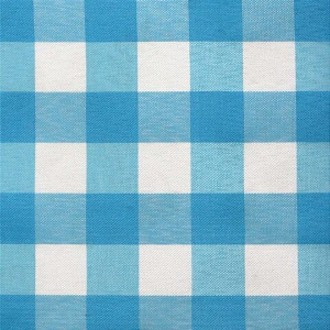 Tecido Xadrez de Poliéster | 1,40m - 2cm x 2cm | Azul Piscina