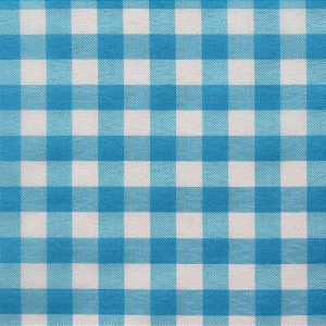 Tecido Xadrez de Poliéster | 1,40m - 1cm x 1cm | Azul Piscina