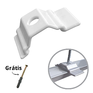 Presilha De Teto Trilho Deslizante PP - Branco