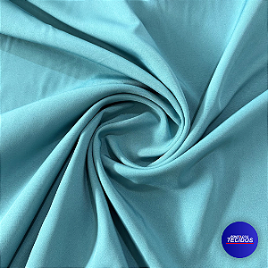 Tecido Oxfordine Com Elastano Liso - 1,50m - Azul Tiffany 24525