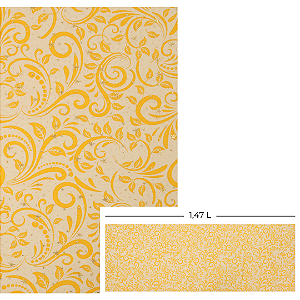 Tecido Oxford Estampado Natalino Gotas de Estrela 1m X 1,47 - Arabescos Dourados 67