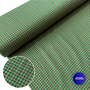 Tricoline Amaciado com Fios Dourados Natalino - 1m X 1,50m - 1055