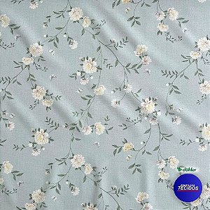 Tecido Gorgurão Decoração Belize Estampado Com Proteção 1m X 1,40m - 6439 / Versalhes A