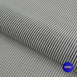 Tela Antiderrapante 1m X 1,20m - Cinza - Base para Tapetes e Móveis