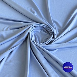 Tecido Malha LOVE | 94% Poliéster 6% Elastano - 1m X 1,60m | Azul Bebê Sky