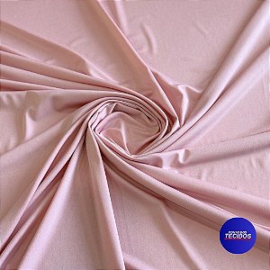 Tecido Malha LOVE | 94% Poliéster 6% Elastano - 1m X 1,60m | Rosa Bebê Sorvete