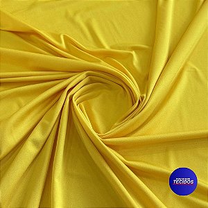 Tecido Malha LOVE | 94% Poliéster 6% Elastano - 1m X 1,60m | Amarelo Bossa Nova