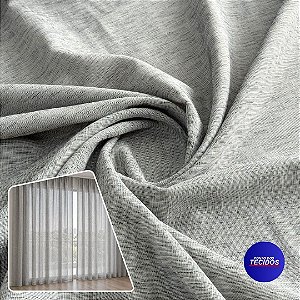 Tecido Linho Urban - 1m X 2,90m 3% Linho - Cinza