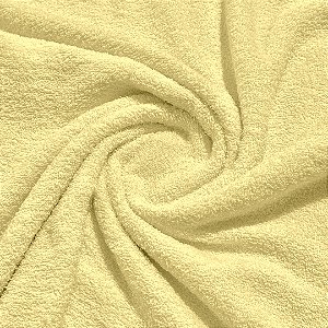 Tecido Atoalhado Felpudo 100% Algodão – Alta Absorção e Maciez 1,40m - Amarelo Bebê