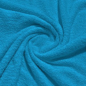 Tecido Atoalhado Felpudo 100% Algodão – Alta Absorção e Maciez 1,40m - Azul Turquesa