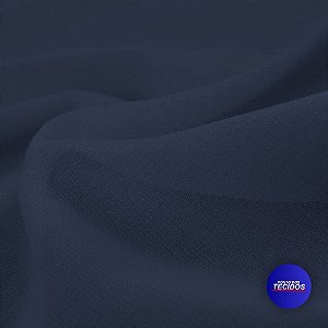Tecido Musseline Chiffon - 1m X 1,50m - Azul Maritimo