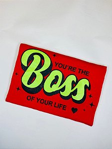 T-SHIRT YOU THE BOSS CORAL