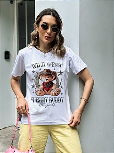 T-SHIRT URSINHO TEDDY BUDDY BRANCO