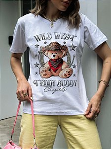 T-SHIRT PLUS SIZE URSINHO TEDDY BUDDY BRANCO XG