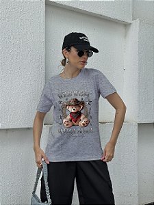 T-SHIRT URSINHO TEDDY BUDDY CINZA