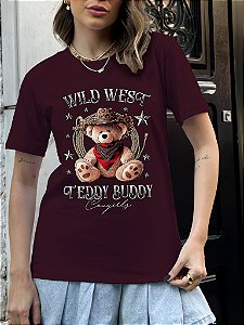 T-SHIRT PLUS SIZE URSINHO TEDDY BUDDY MARSALA XG
